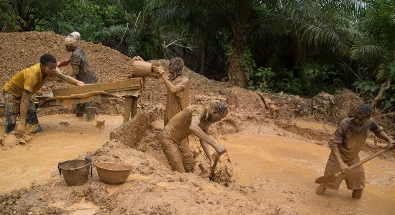 gold mining in Ghana