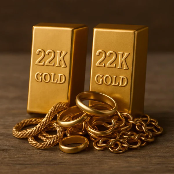 22K Gold bars