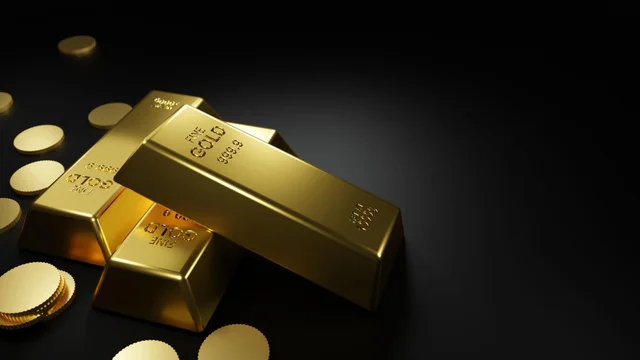 A 1 oz minted 24K gold bar