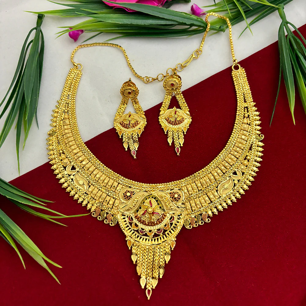 24k Gold Africa Necklace